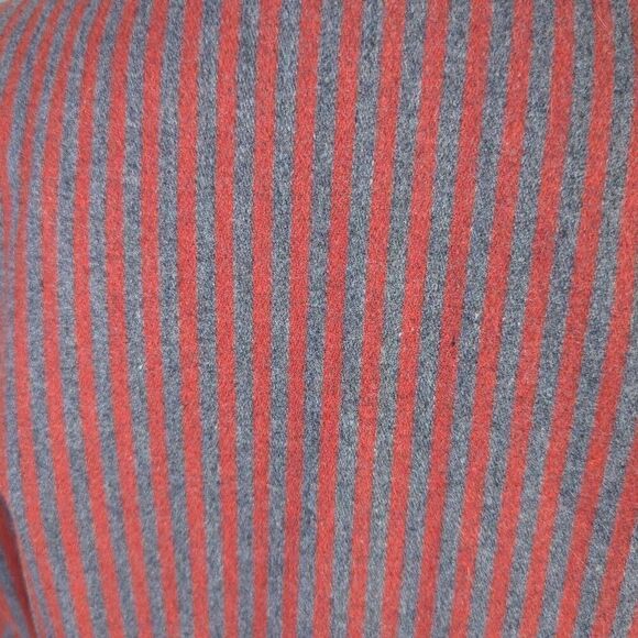 Marnie Womens Size 10 Two Button Closure Suit Jacket Red Blue Pinstripe Pockets - Picture 5 of 7